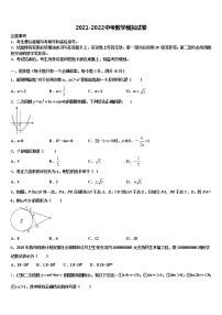 湖北省武汉市东西湖区2021-2022学年中考数学模拟预测题含解析