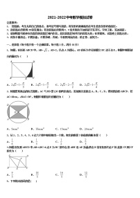 湖北省武汉市汉阳区市级名校2022年中考二模数学试题含解析