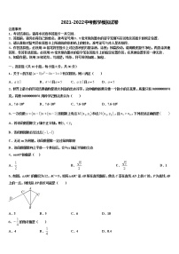 湖北省武汉市六中学2022年中考适应性考试数学试题含解析