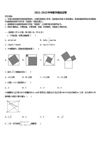 贵州省水城实验校2022年中考数学模拟精编试卷含解析