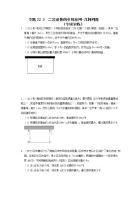 初中数学人教版九年级上册第二十二章 二次函数22.3 实际问题与二次函数同步达标检测题