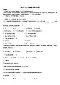 吉林省长春市南关区东北师大附中新城校区2022年十校联考最后数学试题含解析