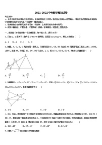 吉林省农安县新农中学2022年初中数学毕业考试模拟冲刺卷含解析