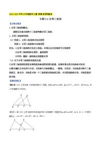 专题1.2全等三角形-【讲练课堂】2022-2023学年八年级数学上册 题典【苏科版】