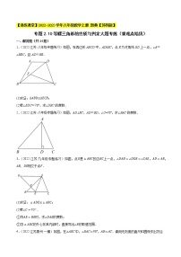 专题2.10等腰三角形的性质与判定大题专练（重难点培优）-【讲练课堂】2022-2023学年八年级数学上册 题典【苏科版】