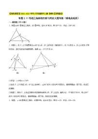 专题2.11等边三角形的性质与判定大题专练（重难点培优）-【讲练课堂】2022-2023学年八年级数学上册 题典【苏科版】