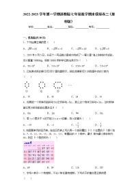 七年级数学期末模拟卷二- 2022-2023学年七年级数学上册专题训练（浙教版）