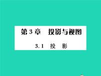 初中数学湘教版九年级下册3.1 投影习题课件ppt