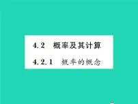 湘教版九年级下册4.2 概率及其计算习题ppt课件