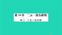 初中数学苏科版七年级下册10.1 二元一次方程习题课件ppt