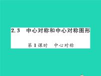 湘教版八年级下册2.3 中心对称和中心对称图形习题ppt课件