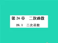 数学九年级下册26.1 二次函数习题ppt课件