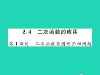 数学九年级下册4 二次函数的应用习题课件ppt