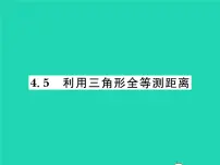 初中数学北师大版七年级下册5 利用三角形全等测距离习题ppt课件