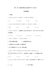 第1讲 实数的概念及数的开方（练习）- 2022年春季七年级数学辅导讲义（沪教版）