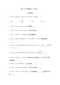 第4讲 实数复习（练习）- 2022年春季七年级数学辅导讲义（沪教版）