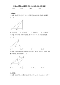 专题01模型方法课之倍长中线法重点练- 2022-2023学年八年级上册数学专题训练（人教版）