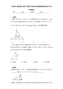 专题04推理能力课之和角平分线有关的辅助线重难点专练- 2022-2023学年八年级上册数学专题训练（人教版）