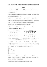 八年级数学期末模拟卷二- 2022-2023学年八年级数学上册专题训练（浙教版）