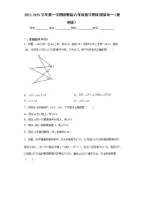 八年级数学期末模拟卷一- 2022-2023学年八年级数学上册专题训练（浙教版）