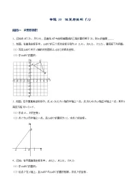 专题10 坐标与位置(2)-【重难点突破】2022-2023学年八年级数学上册常考题专练(北师大版)