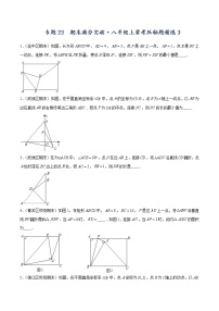 专题23  期末满分突破——八年级上常考压轴题精选3-【重难点突破】2022-2023学年八年级数学上册常考题专练（北师大版）