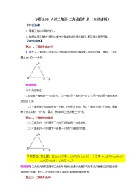 专题1.10 认识三角形-三角形的外角（知识讲解）-2022-2023学年八年级数学上册基础知识专项讲练（浙教版）