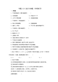 专题1.23 定义与命题（专项练习）-2022-2023学年八年级数学上册基础知识专项讲练（浙教版）