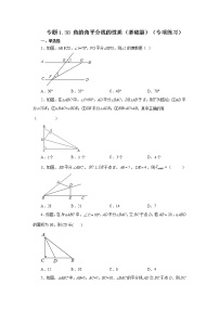 专题1.38 角的角平分线的性质（基础篇）（专项练习）-2022-2023学年八年级数学上册基础知识专项讲练（浙教版）