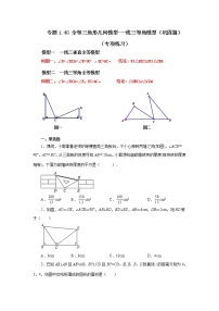 专题1.48 全等三角形几何模型-一线三等角模型（巩固篇）（专项练习）-2022-2023学年八年级数学上册基础知识专项讲练（浙教版）