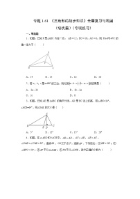 专题1.61 《三角形的初步知识》全章复习与巩固（培优篇）（专项练习）-2022-2023学年八年级数学上册基础知识专项讲练（浙教版）