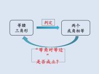 华师大版八年级上册2 等腰三角形的判定教课内容课件ppt