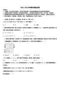 江苏省淮安市涟水实验中学2021-2022学年中考联考数学试题含解析