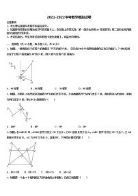 江苏省句容市后白中学2021-2022学年中考数学全真模拟试题含解析