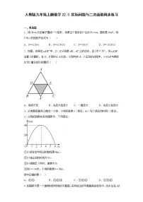 人教版九年级上册第二十二章 二次函数22.3 实际问题与二次函数随堂练习题