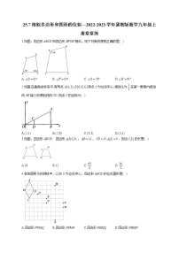 初中数学冀教版九年级上册25.7 相似多边形和图形的位似课堂检测