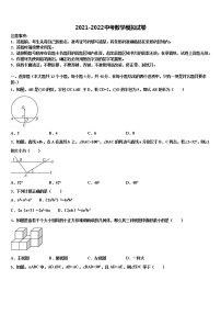 江苏省镇江市外国语校2022年中考联考数学试题含解析