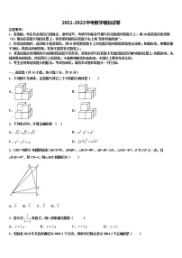 辽宁省营口市大石桥市水源九一贯制校2022年毕业升学考试模拟卷数学卷含解析