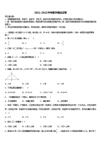 宁波市北仑区达标名校2021-2022学年初中数学毕业考试模拟冲刺卷含解析