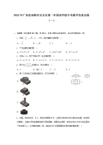 2022年广东省深圳市宝安区第一外国语学校中考数学仿真试卷（一）（含解析）