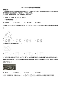 山东省泰安市新泰市重点达标名校2021-2022学年中考数学仿真试卷含解析