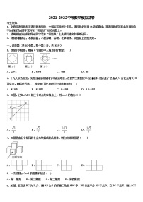 陕西省商洛市商南县2021-2022学年中考四模数学试题含解析