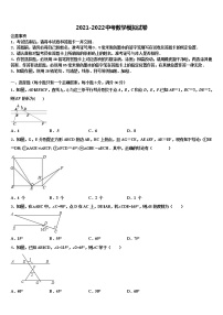 陕西省铜川市达标名校2022年中考猜题数学试卷含解析