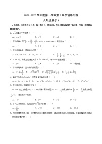 广东省茂名市高州十校联盟2022-2023学年八年级上学期学情练习数学试题(含答案)