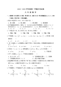 安徽省芜湖市无为市实验中学2022-2023学年八年级上学期第一次月考数学试卷（含答案）