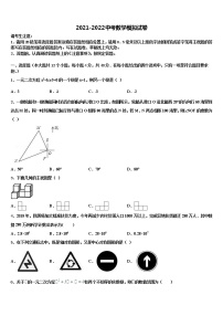 上海市松江区2022年中考数学全真模拟试卷含解析