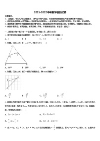 四川省成都市金堂县重点中学2022年中考一模数学试题含解析