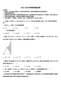 四川省广安市华蓥市市级名校2021-2022学年初中数学毕业考试模拟冲刺卷含解析