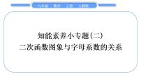 初中数学人教版九年级上册22.3 实际问题与二次函数习题课件ppt