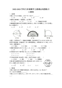 初中数学苏科版九年级上册第2章 对称图形——圆2.4 圆周角练习